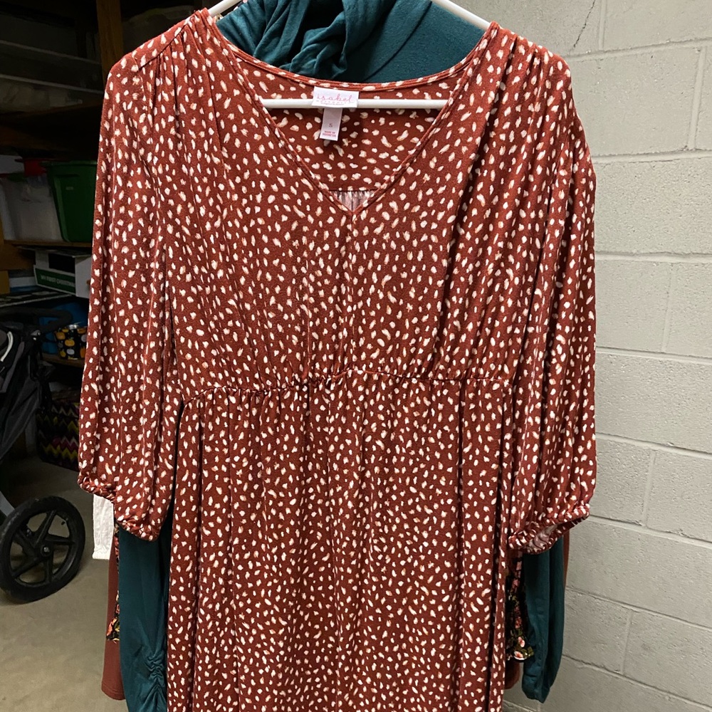 3/4 sleeve maternity dress